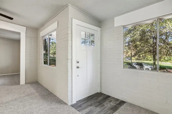 a view of an empty room