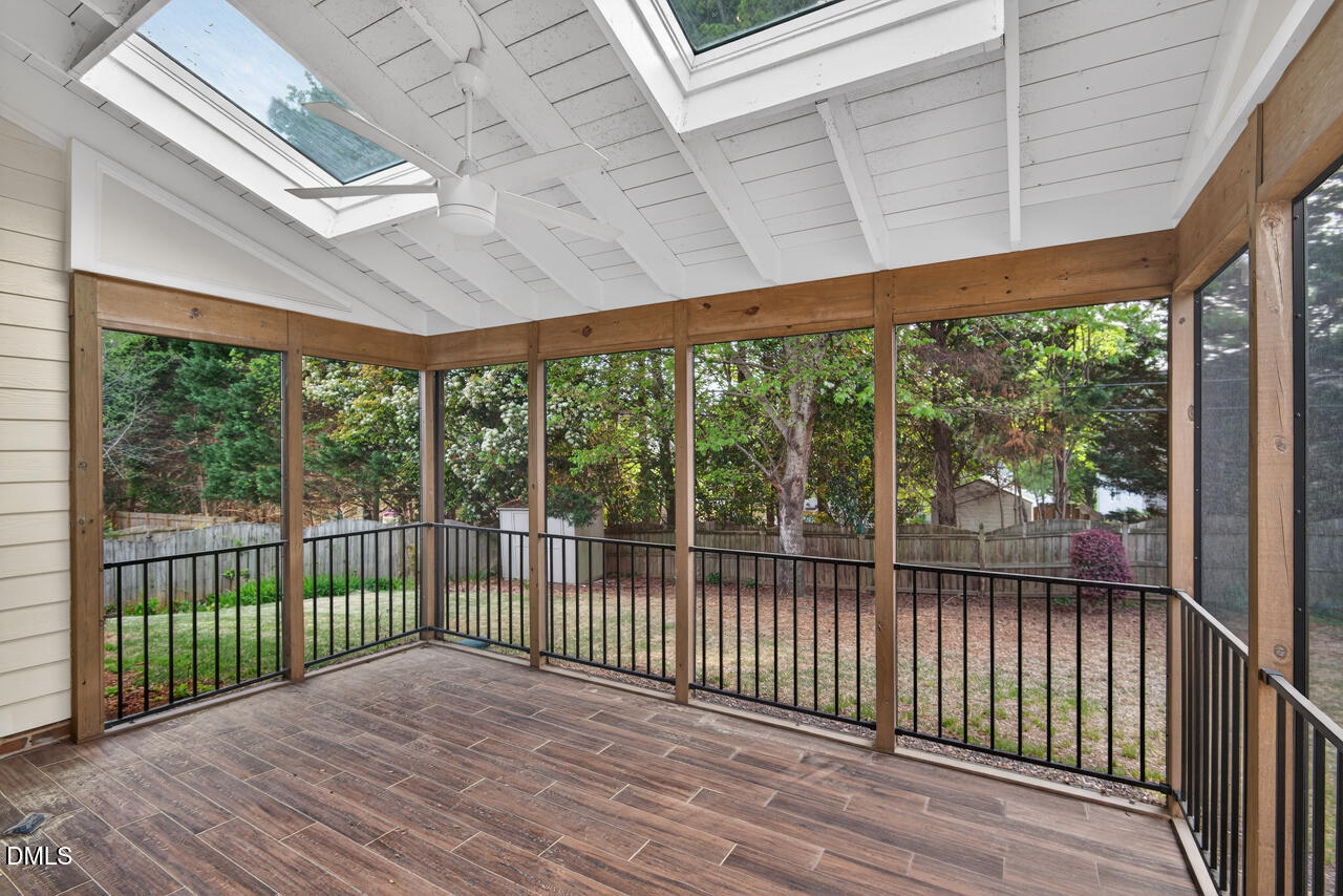 5325 Bartram Place Raleigh, NC 27617 - Photo 30 of 31 Screened Porch