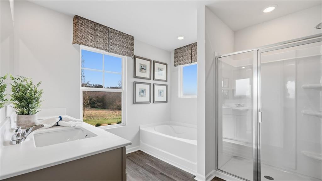 460 Bullock Pass Jefferson, GA 30549 - Photo 32 of 60 a bathroom with a sink toilet and shower