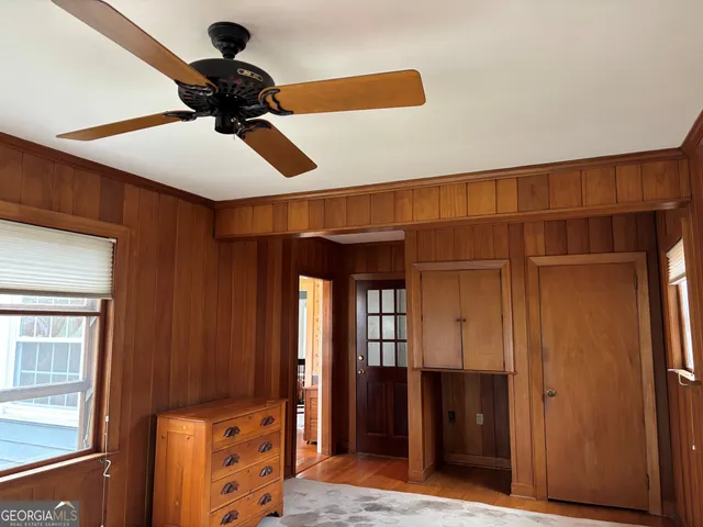 a view of hallway with a elevator