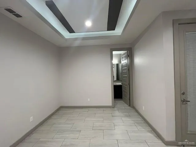 a view of an empty room