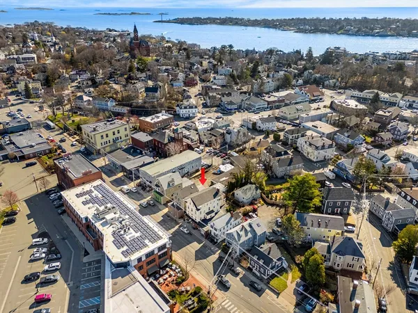 an aerial view of a city