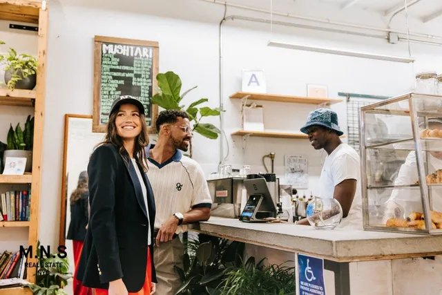 a view of an buildings