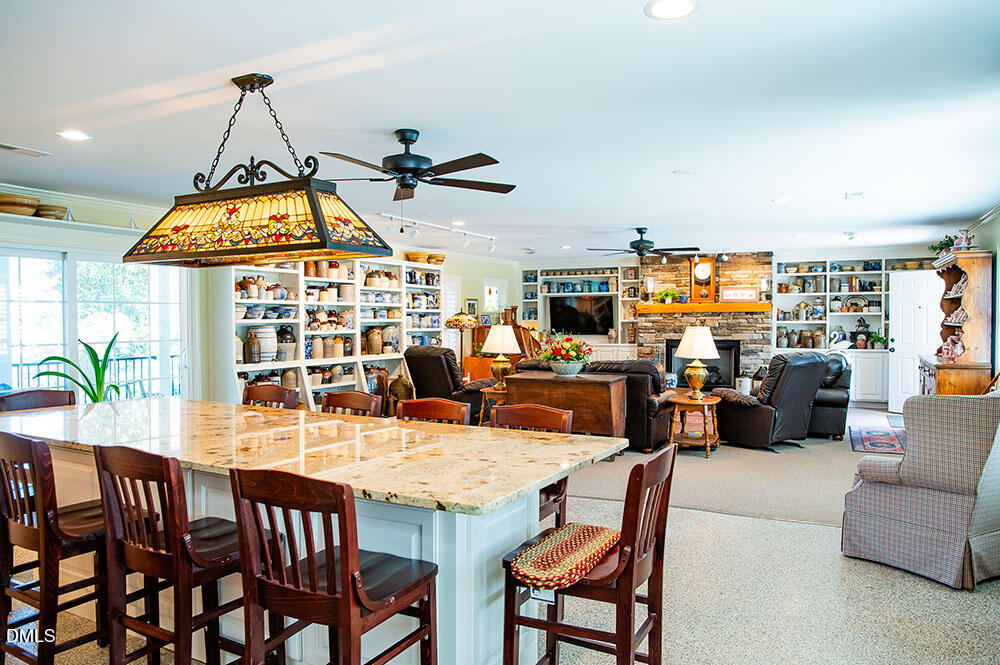 75 Frank Timberlake Road Timberlake, NC 27583 - Photo 51 of 93 a view of a dining room with furniture window and outside view