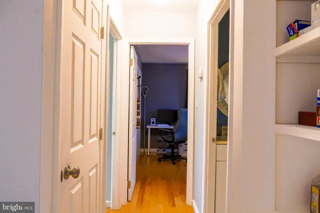 a view of a house and hallway