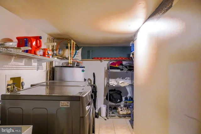 a room with storage and utility