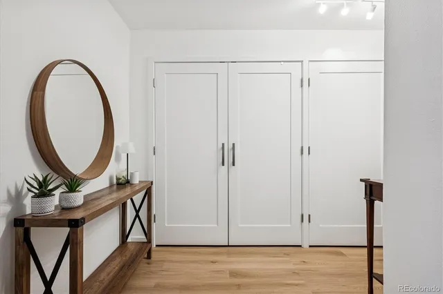 a view of a walk in closet