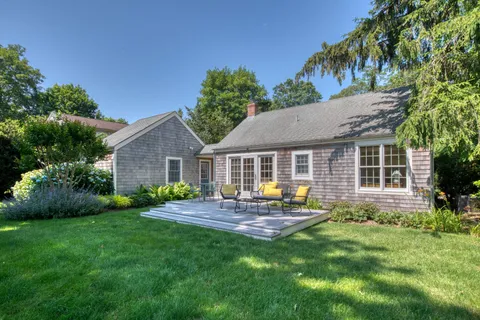 a view of a house with a patio