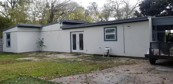 a backyard of a house