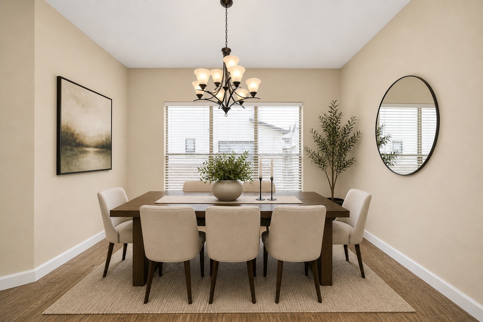 2830 Polk Street Houston, TX 77003 - Photo 12 of 21 Just off the kitchen, the virtually staged dining area is framed by a wall of windows that fills the room with natural light throughout the day. Positioned perfectly between the kitchen and living area, it creates a seamless flow for entertaining.