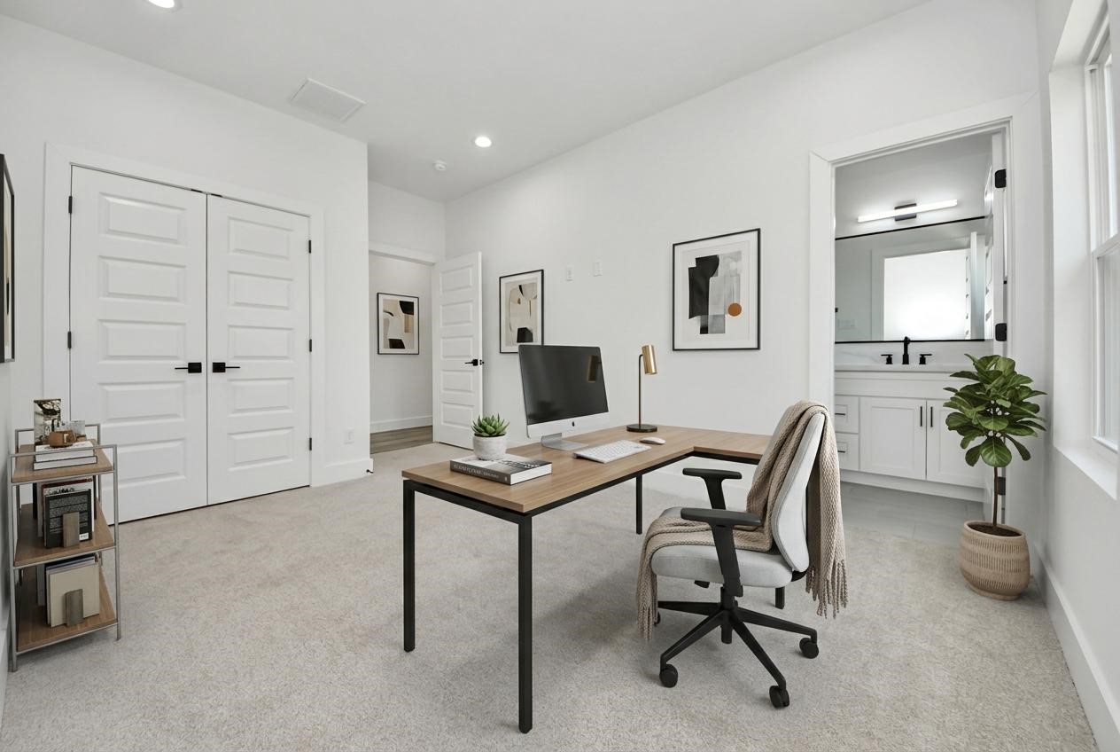 7012 St Augustine Street Houston, TX 77021 - Photo 26 of 45 a view of a livingroom with workspace and a couch