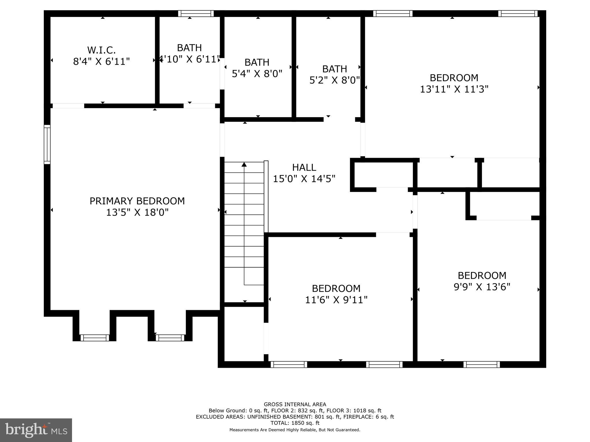 8664 Mission Road Jessup, MD 20794 - Photo 42 of 43 Upper level floorplan