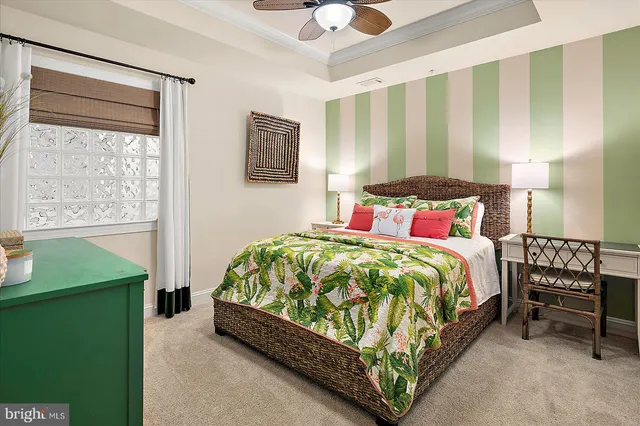 a spacious bathroom with a double vanity sink and a mirror
