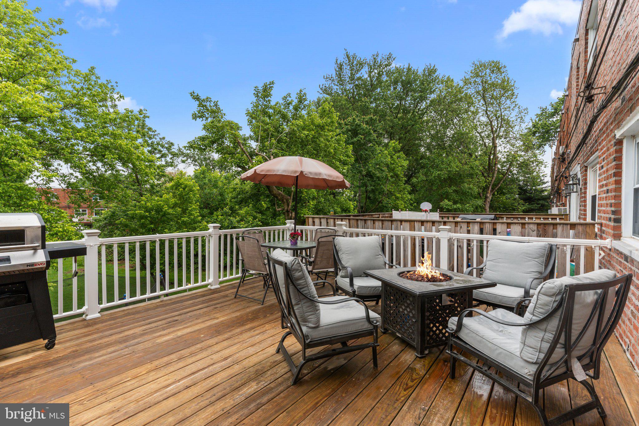 12413 Barbary Road Philadelphia, PA 19154 - Photo 20 of 29 a view of balcony with outdoor seating and wooden floor