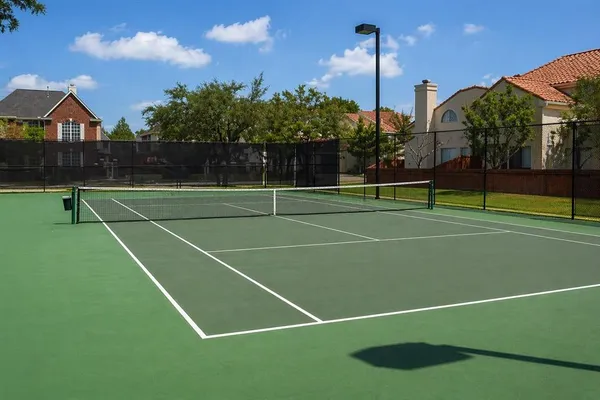 a view of tennis court