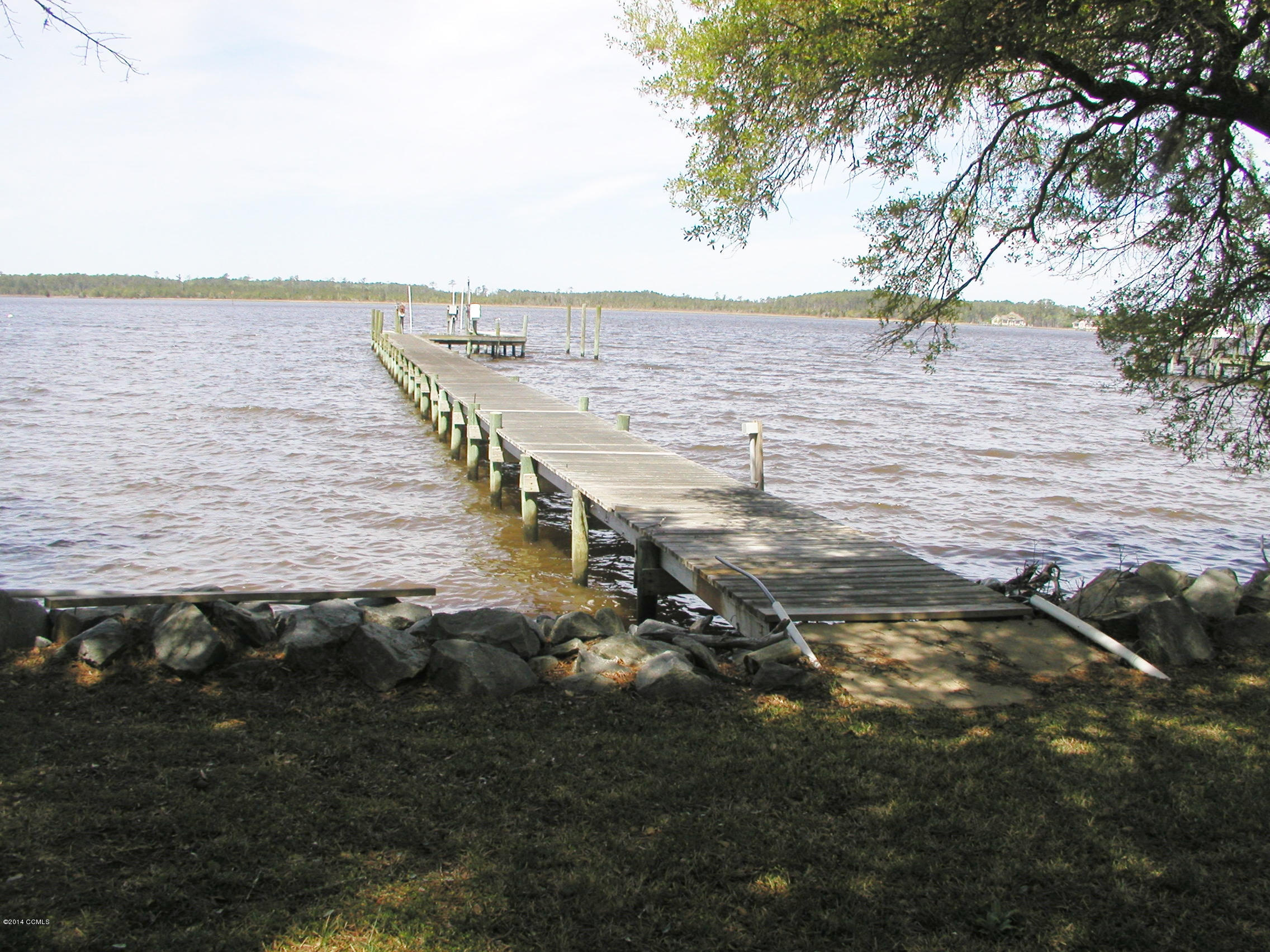 160 Thurman Road Beaufort, NC 28516 - Photo 8 of 20 View of Dock & Lift from Back Yard