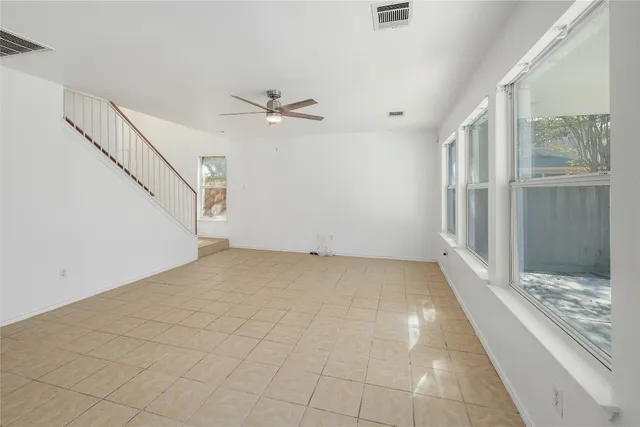 a view of an empty room