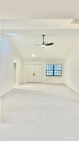 a view of an empty room