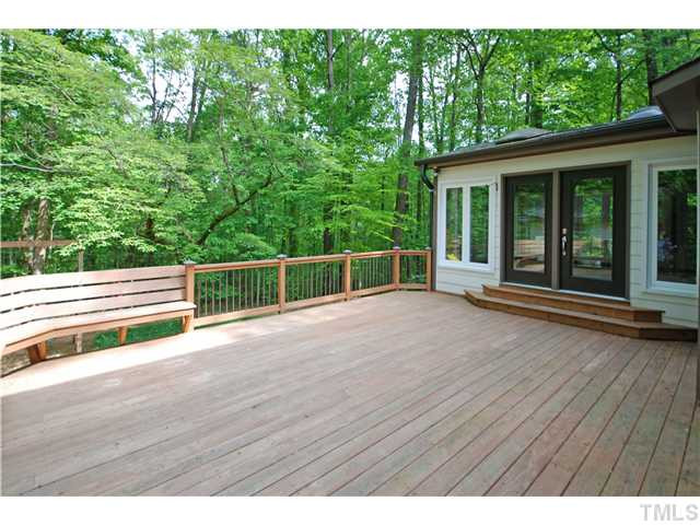 8304 Heel Stone Court Raleigh, NC 27613 - Photo 20 of 25 This property backs up to a wooded 10 acre common area. Patio/Deck