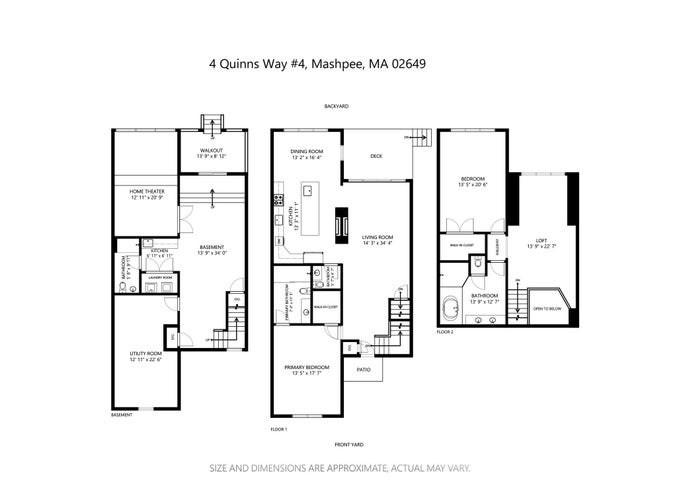 4 Quinns Way, Unit 4 Mashpee, MA 02649 - Photo 29 of 29 a picture of a floor plan