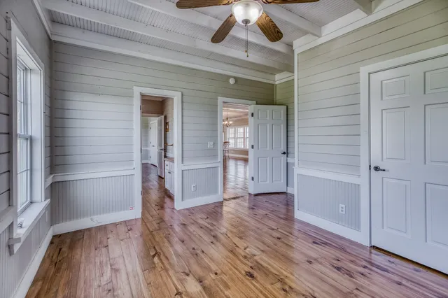 wooden floor in an empty room