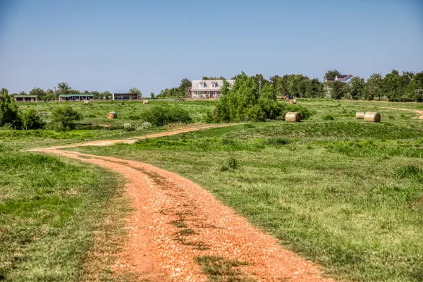 a view of a grassy area with an trees