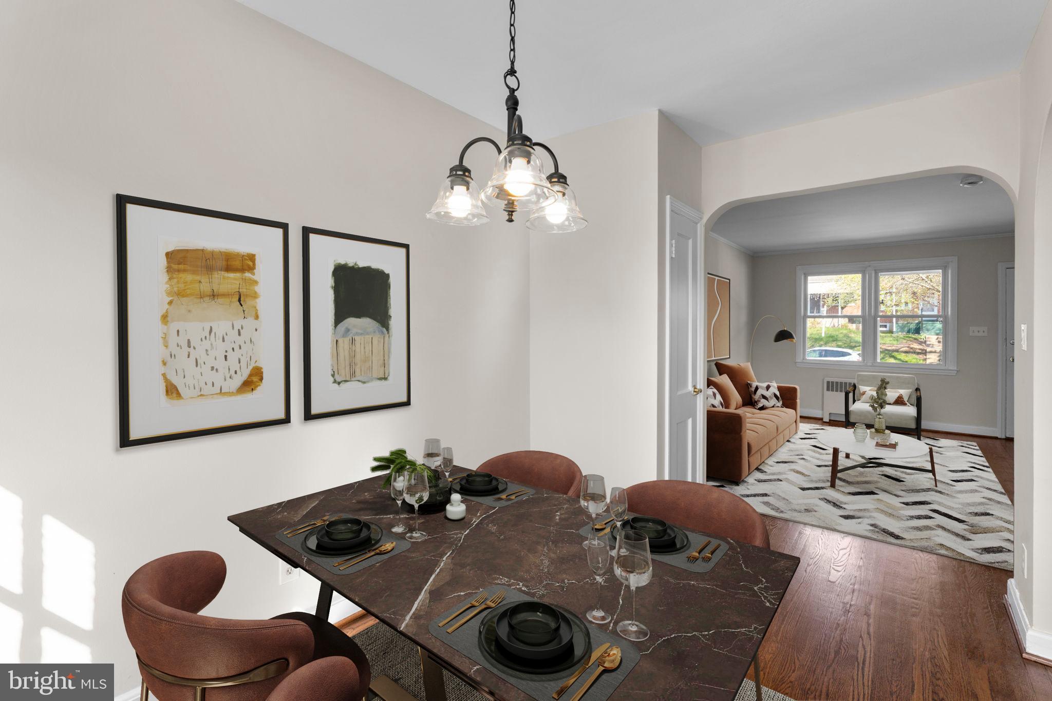 3549 Benzinger Road Baltimore, MD 21229 - Photo 12 of 32 Dining area staged