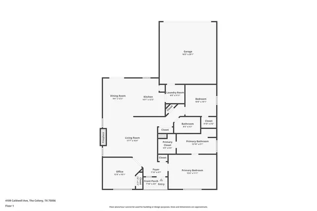 $299,000 | 4109 Caldwell Avenue, The Colony, TX 75056
