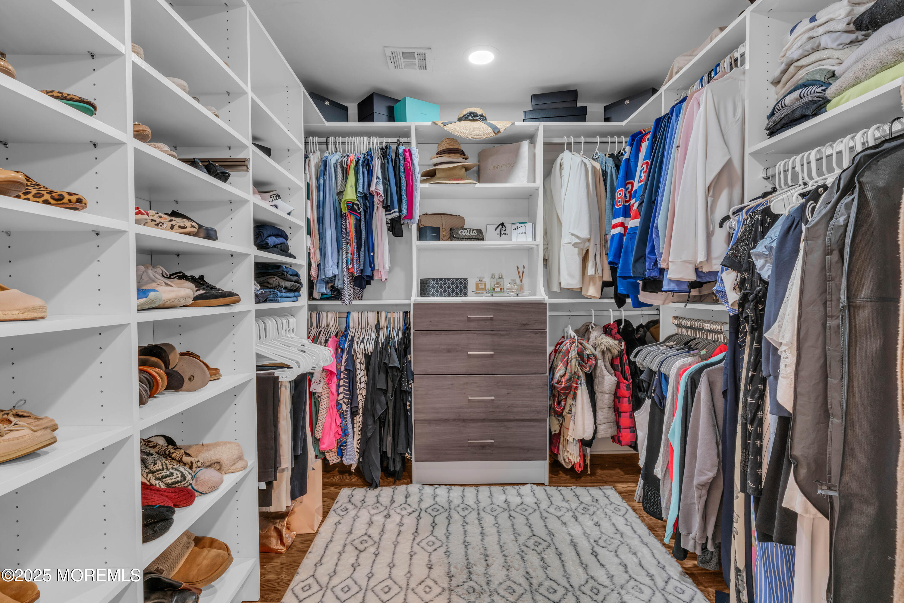 1004 Cedar Lane Brielle, NJ 08730 - Photo 36 of 62 a view of walk in closet with clothes and shoes
