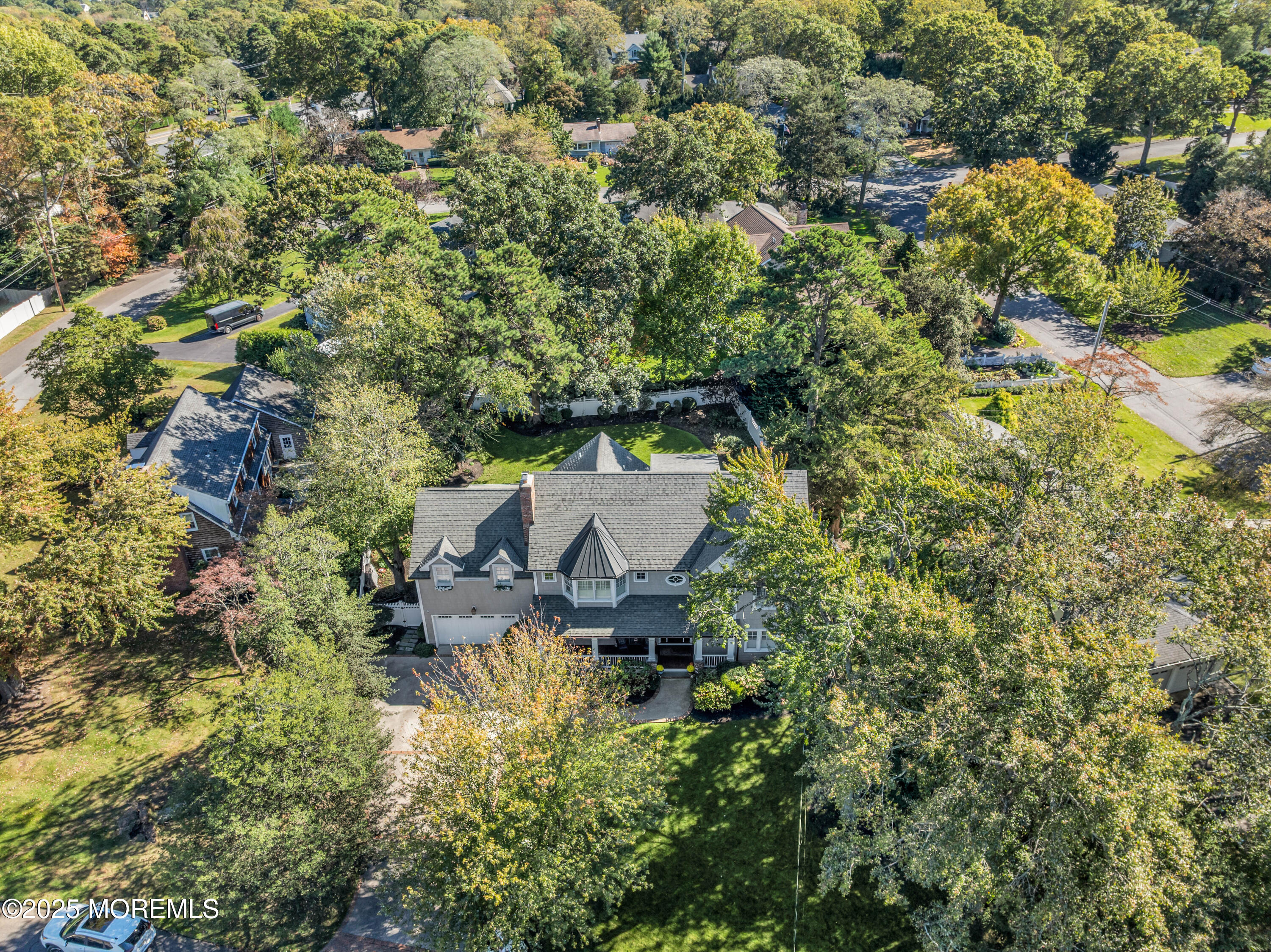 1004 Cedar Lane Brielle, NJ 08730 - Photo 54 of 62 an aerial view of a house with a yard swimming pool and outdoor seating