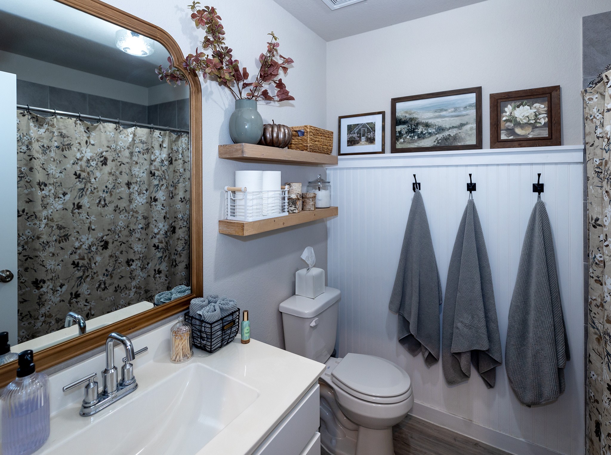 5266 Fleming Street La Marque, TX 77568 - Photo 6 of 31 Stylish guest bathroom featuring elegant fixtures, ample storage, and tasteful decor for a welcoming touch.