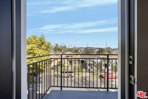 a view of city from balcony
