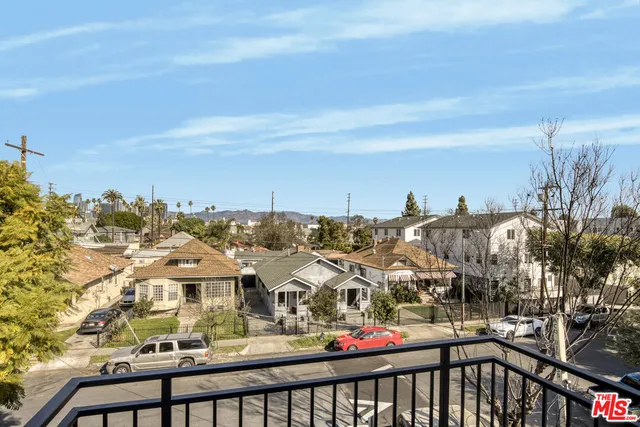 a view of city from balcony
