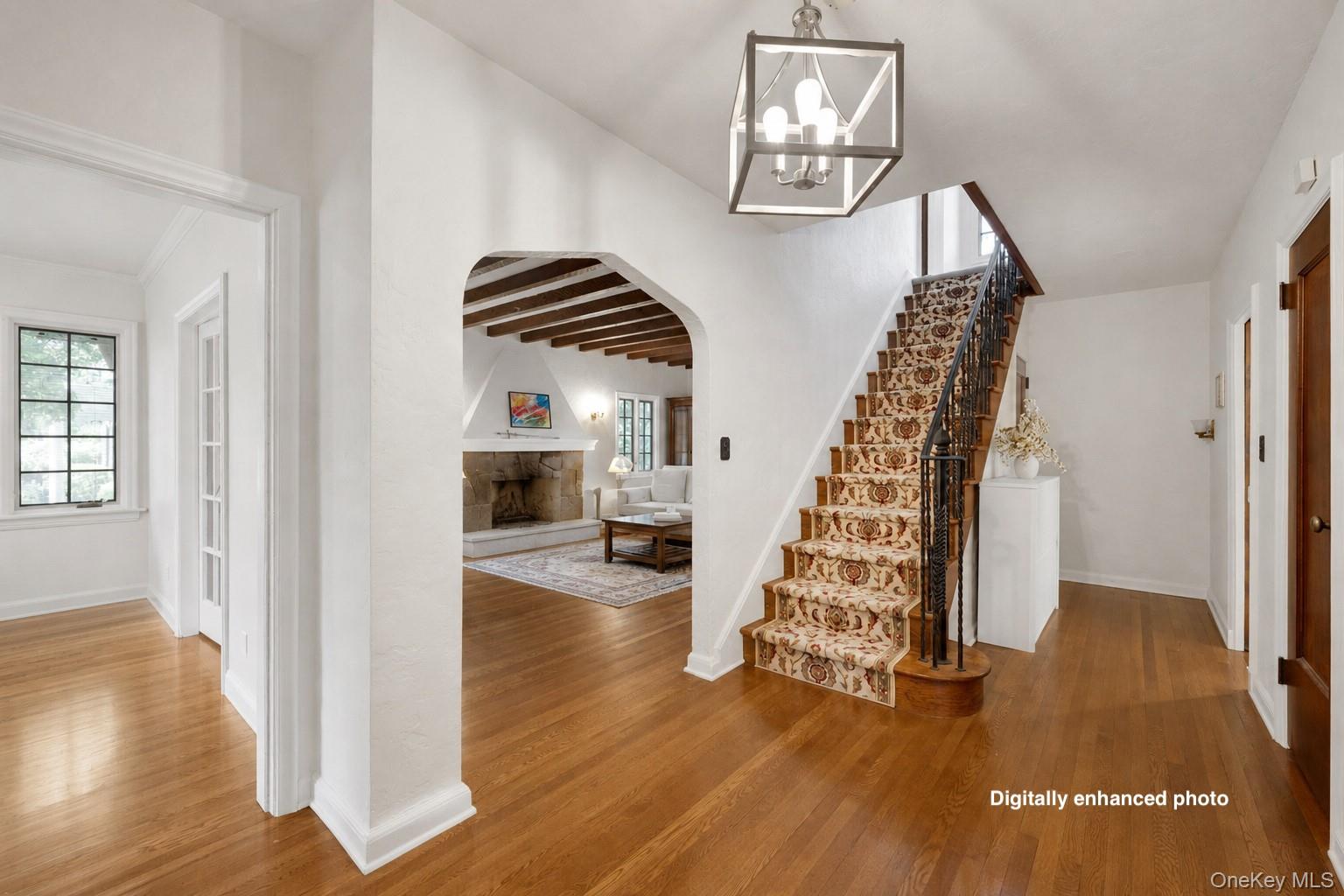 36 Ridge Road New Rochelle, NY 10804 - Photo 2 of 41 Digitally enhanced photo- paint color in the room on the left was virtually staged.