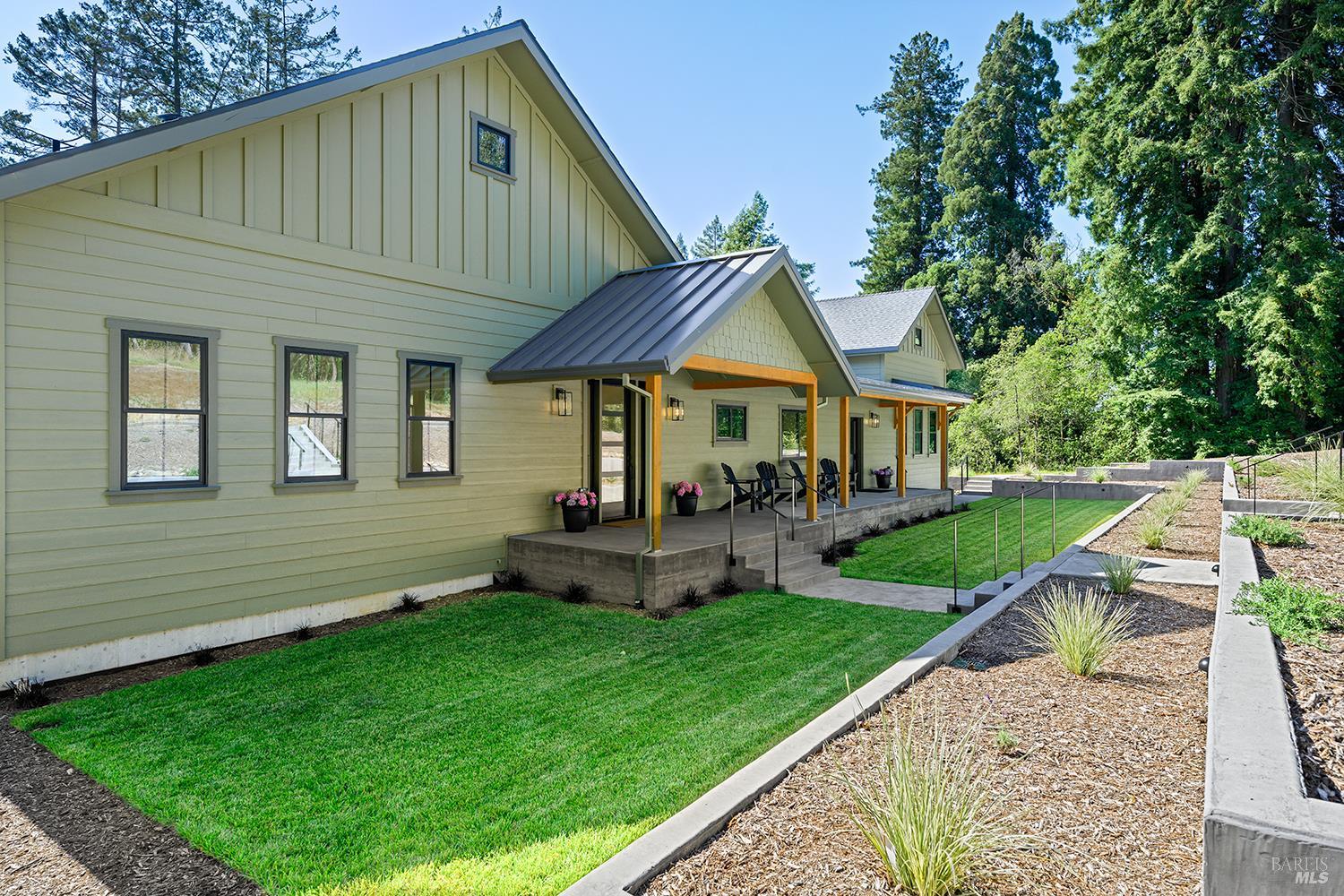 573 Wagnon Road Sebastopol, CA 95472 - Photo 3 of 53 Terraced garden spaces and forest views