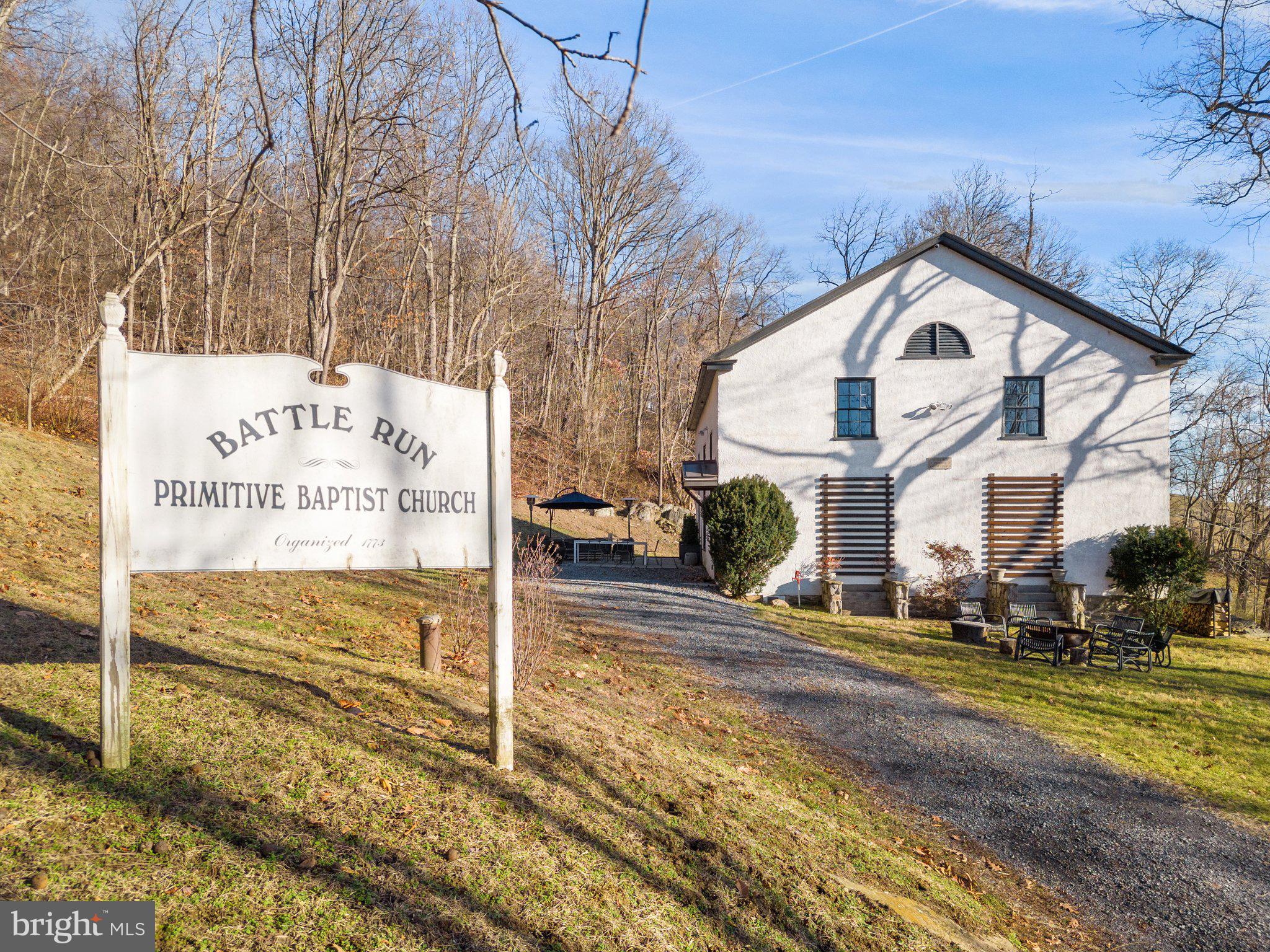 160 Ben Venue Road Flint Hill, VA 22627 - Photo 2 of 56 Battle Run Primitive Baptist Church, circa 1832