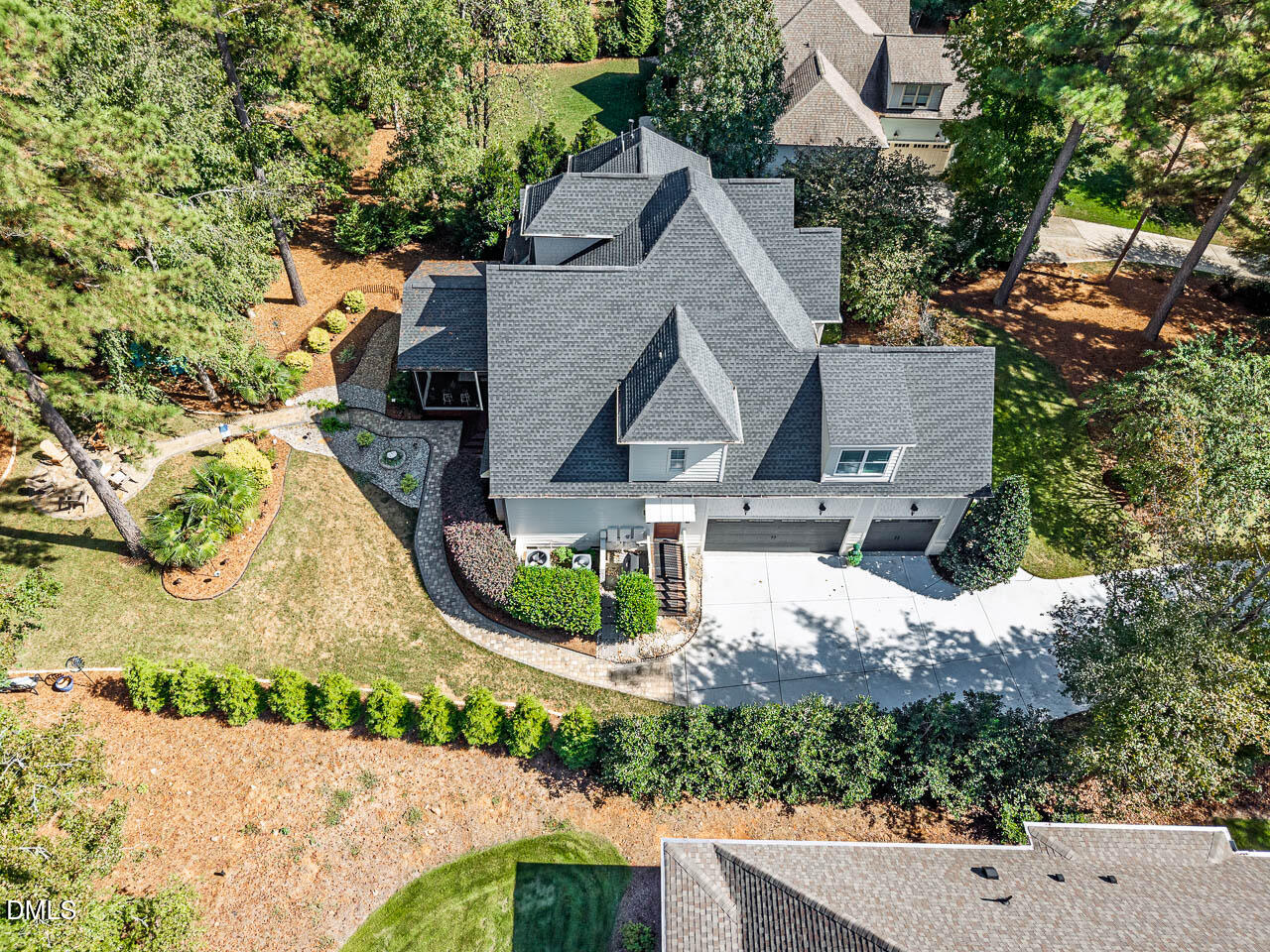 316 Chapel Ridge Drive Pittsboro, NC 27312 - Photo 17 of 69 an aerial view of a house with yard