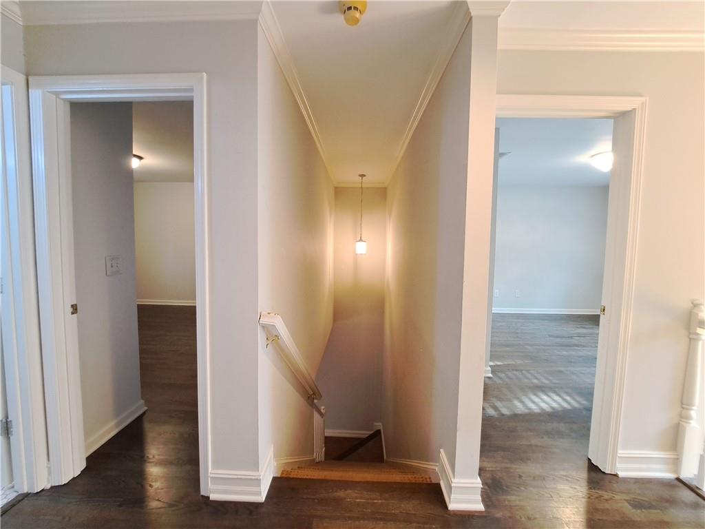 2242 Lenox Walk Northeast Atlanta, GA 30319 - Photo 27 of 80 a view of a hallway with wooden floor