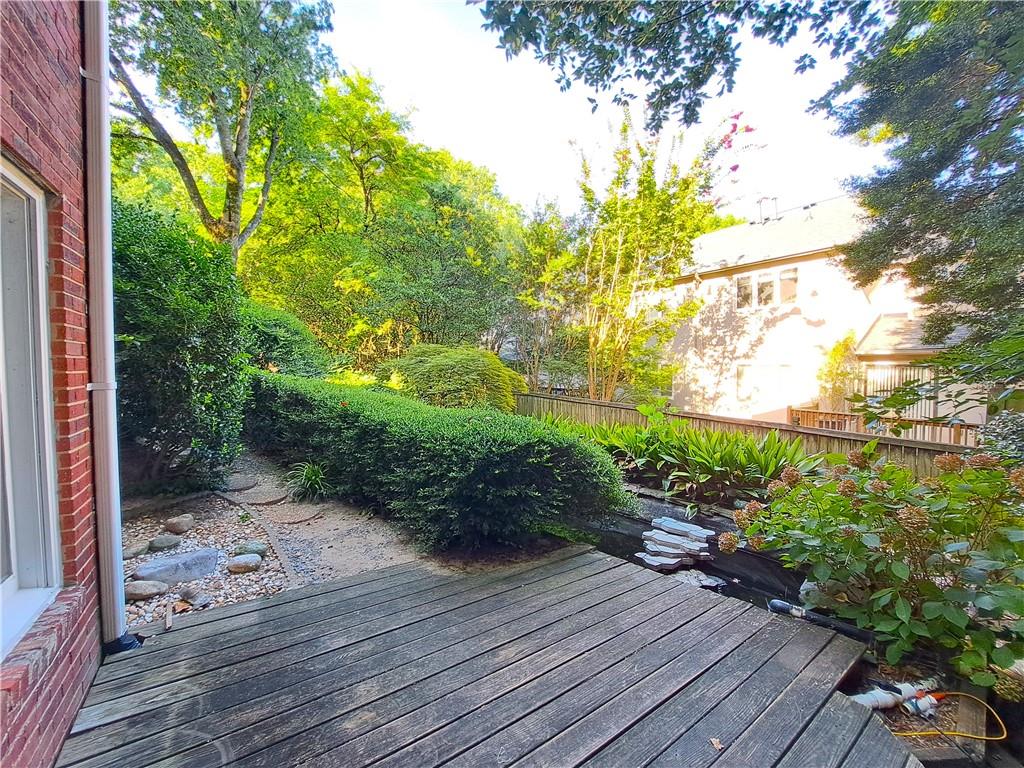 2242 Lenox Walk Northeast Atlanta, GA 30319 - Photo 71 of 80 a view of backyard with plants and trees