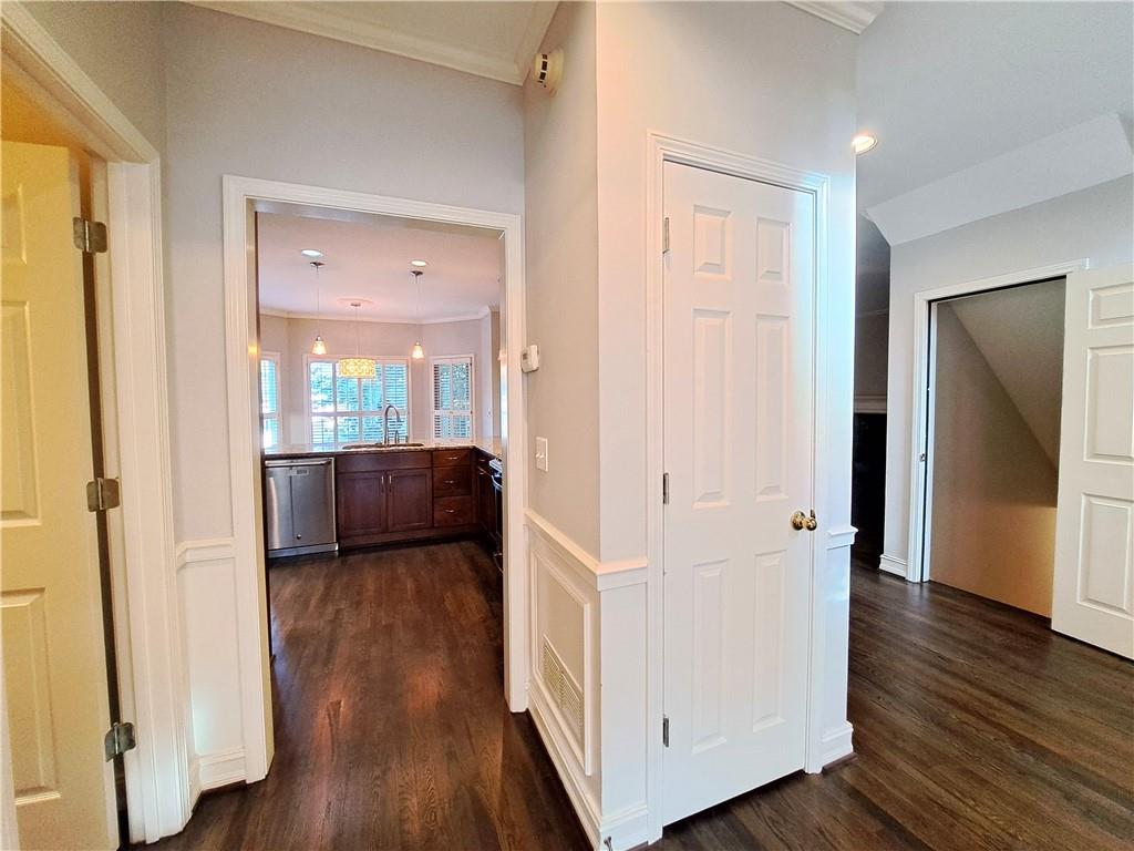 2242 Lenox Walk Northeast Atlanta, GA 30319 - Photo 9 of 80 a view of a hallway with wooden floor