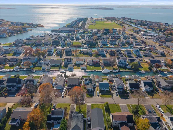 an aerial view of a city
