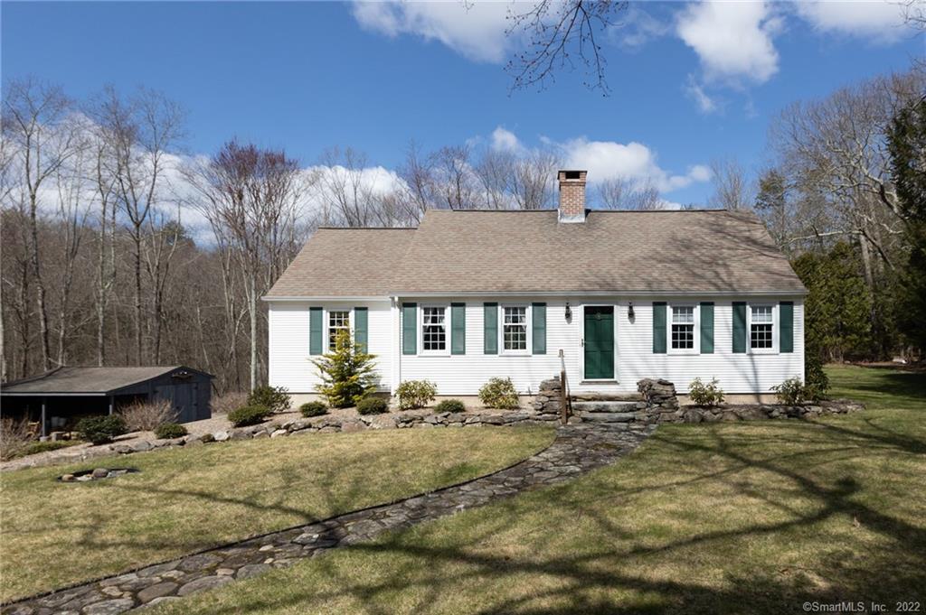 100 Bronson Road Avon, CT 06001 - Photo 1 of 1 Idyllic Cape at the end of the cul-de-sac with a little over an acre of land surrounded by trees, brook, stonewalls and walking trail