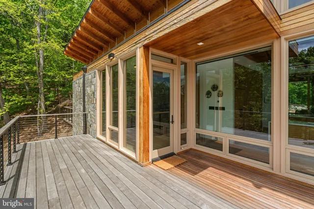 a view of a glass door of the house