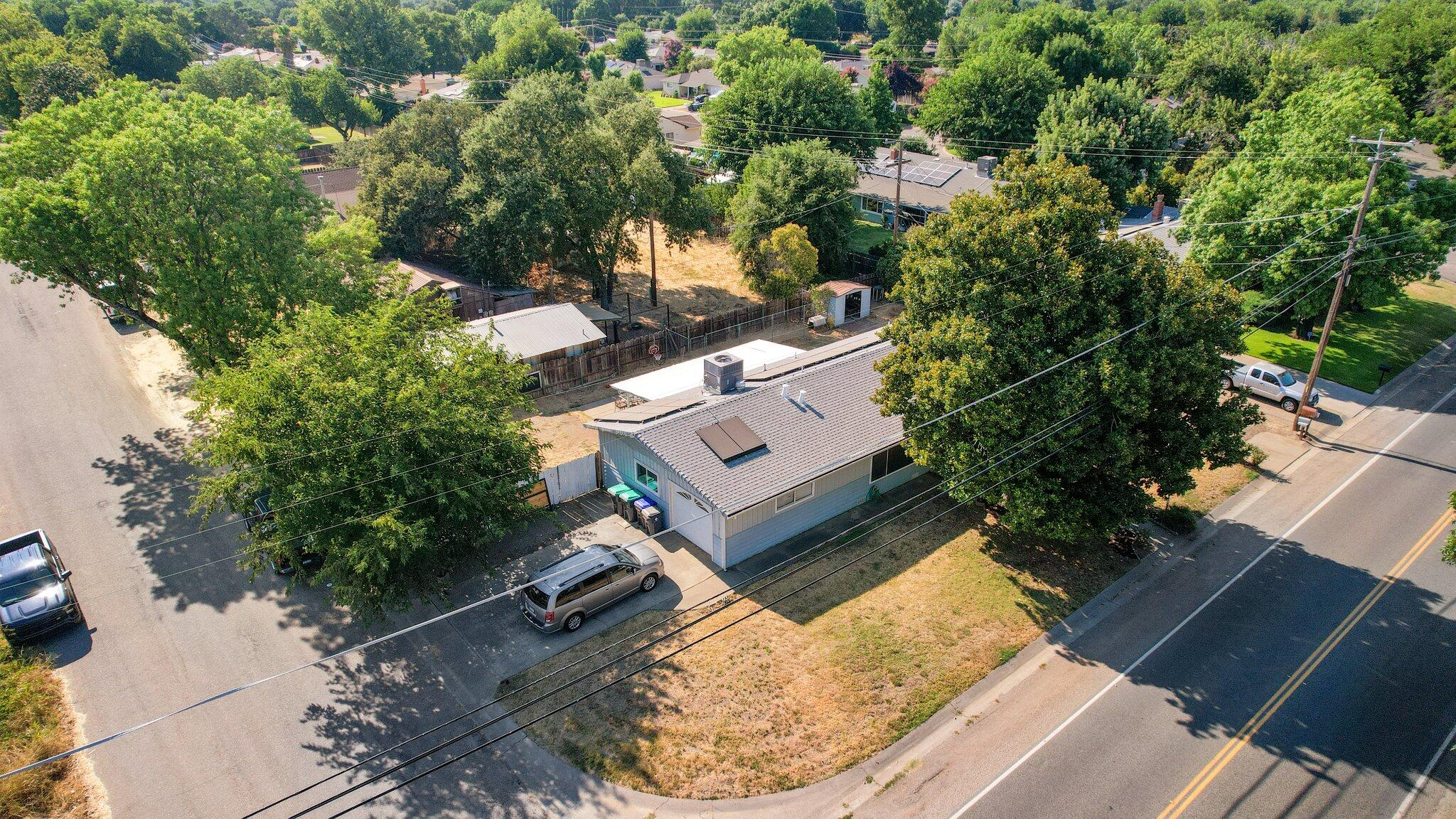 140 Chestnut Avenue Red Bluff, CA 96080 - Photo 25 of 26 an aerial view of a house with a yard basket ball court and outdoor seating
