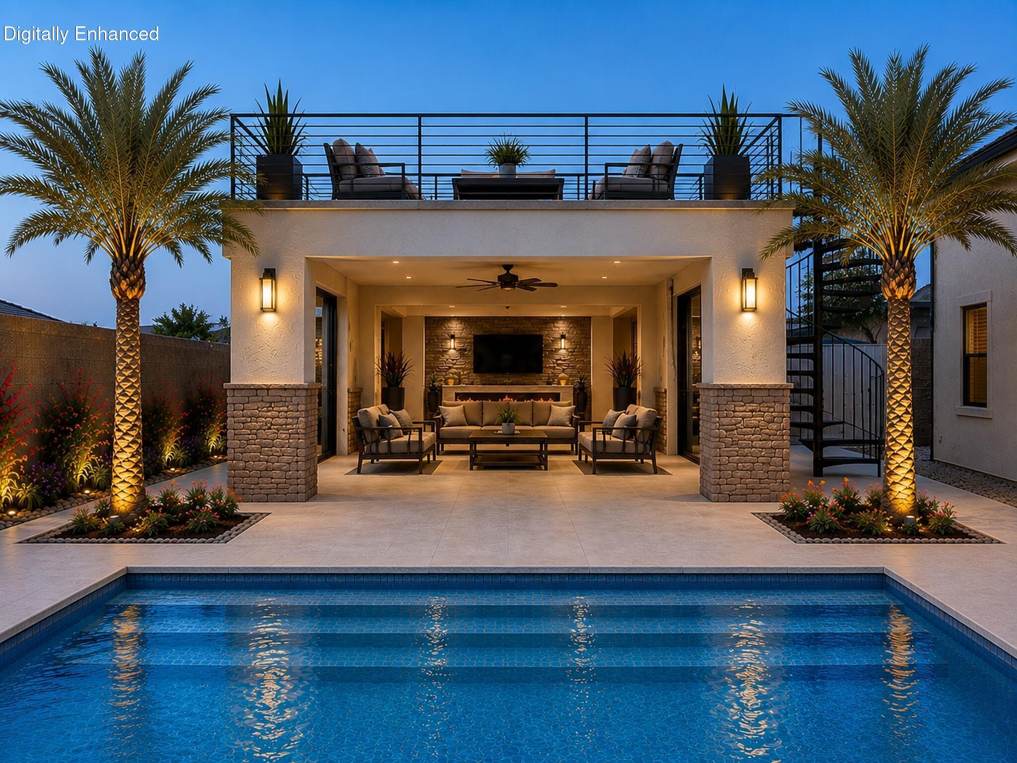 719 Scenario Street Washington, UT 84780 - Photo 72 of 72 Digital Rendering of Cabana and Rooftop Deck