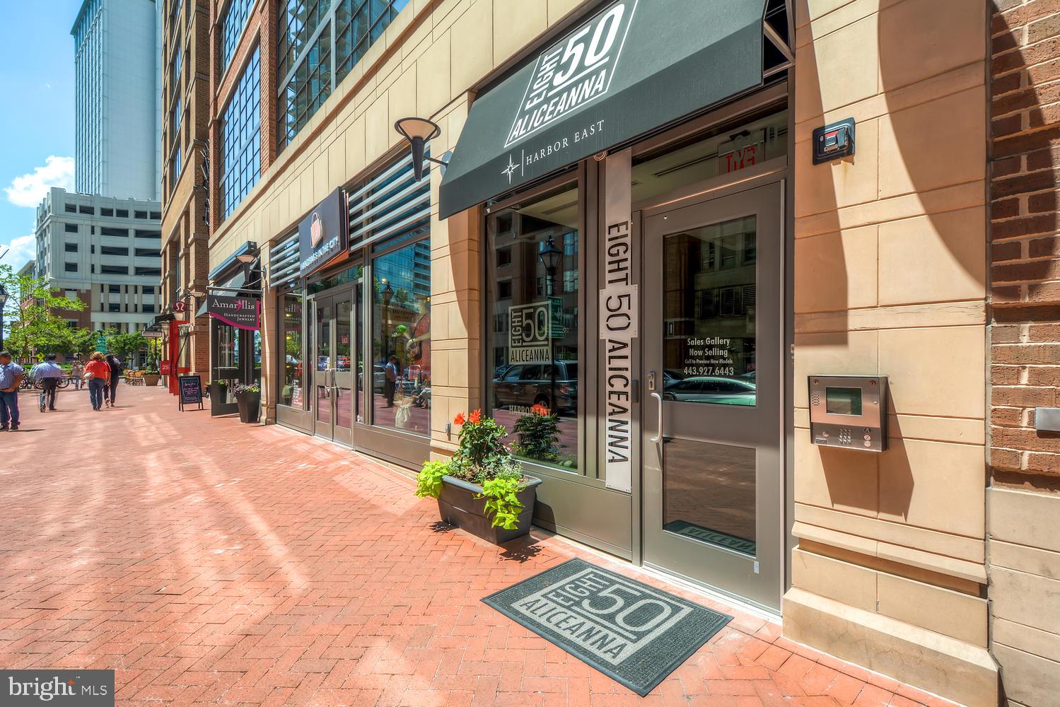 850 Aliceanna Street, Unit 604 Baltimore, MD 21202 - Photo 27 of 43 a view of a building with a potted plant