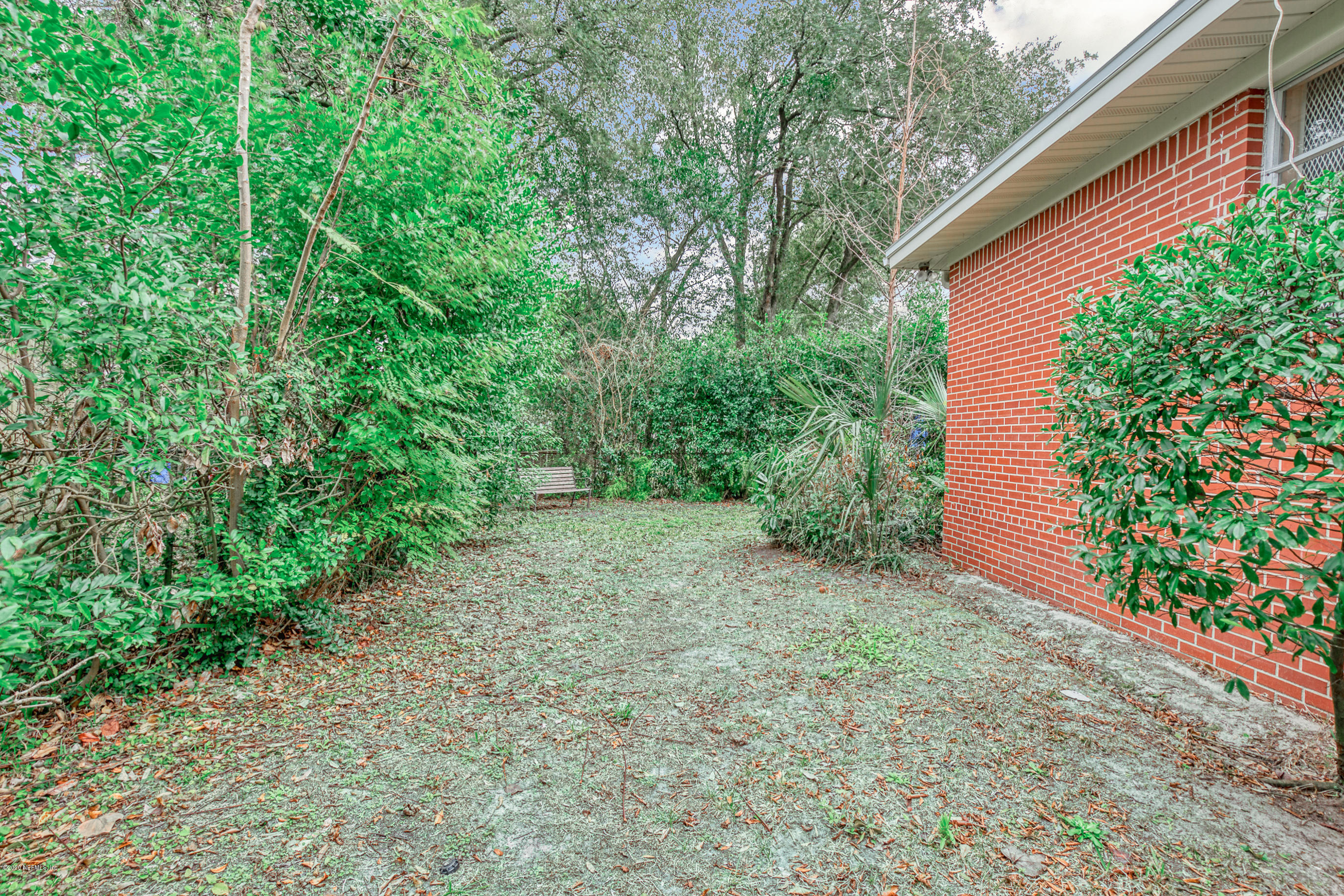 1305 Timber Lane Jacksonville, FL 32211 - Photo 49 of 58 a view of a backyard with plants and large trees