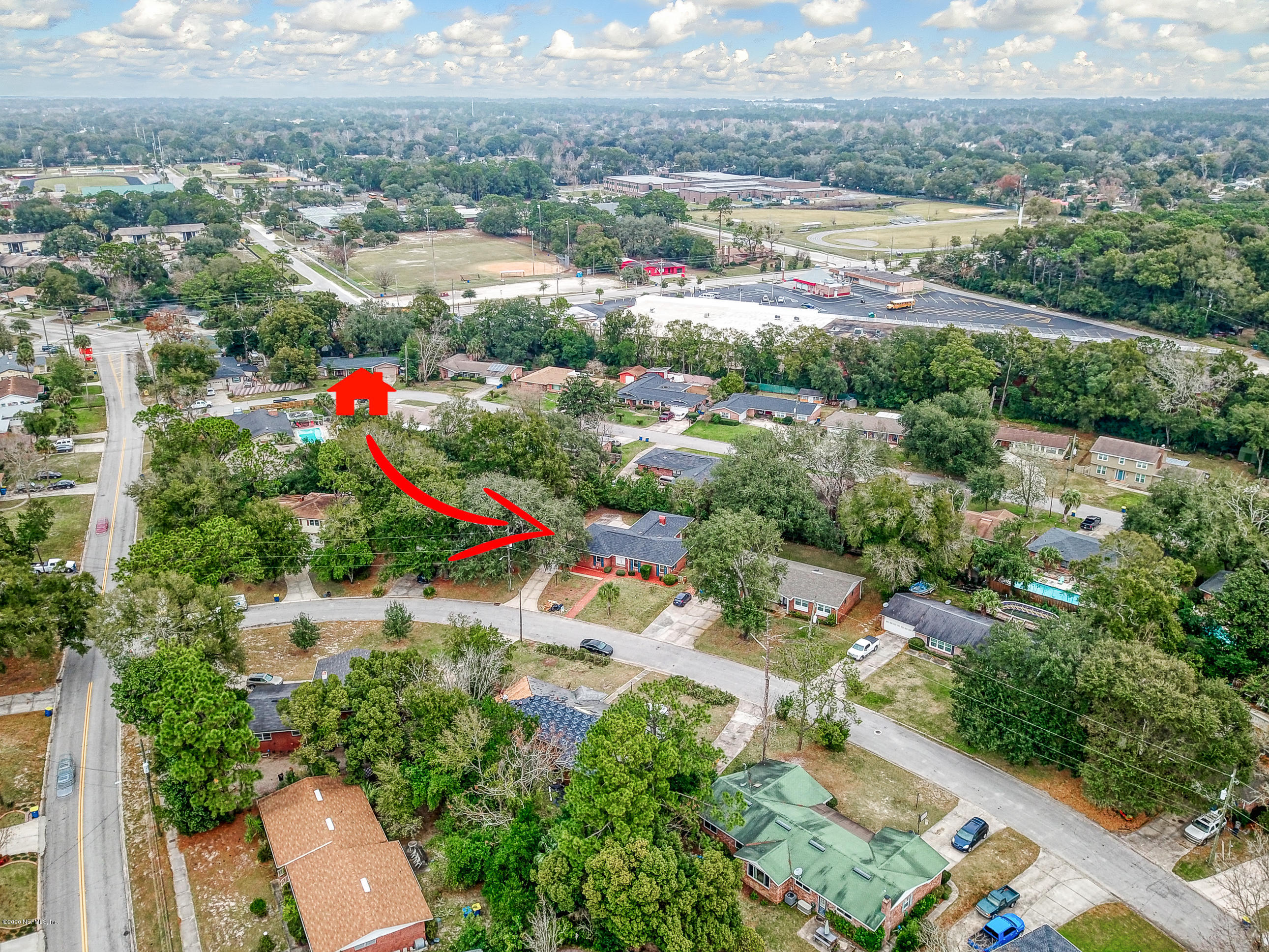 1305 Timber Lane Jacksonville, FL 32211 - Photo 58 of 58 an aerial view of residential houses with outdoor space and ocean view