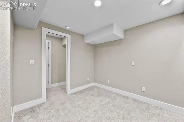 a view of an empty room