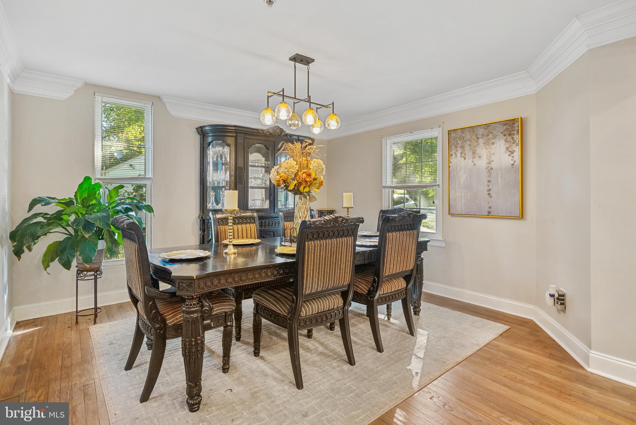 6202 State Street Cheverly, MD 20785 - Photo 14 of 34 a view of a dining room with furniture window and wooden floor